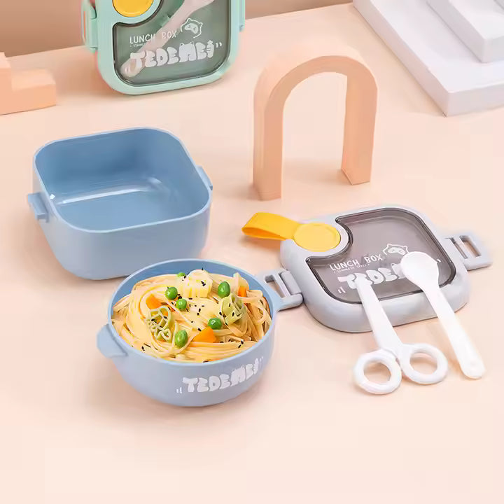 Tedemei Square 750 ml Lunch Box for School Kids