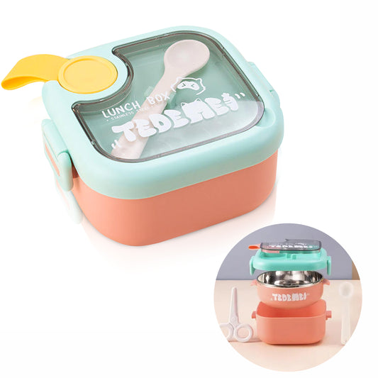Tedemei Square 750 ml Lunch Box for School Kids