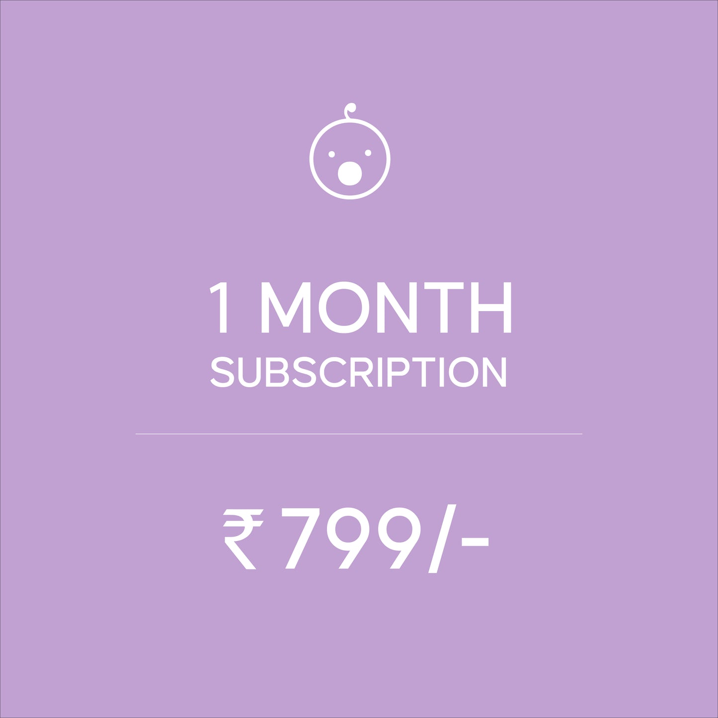 One Month Subscription Plan